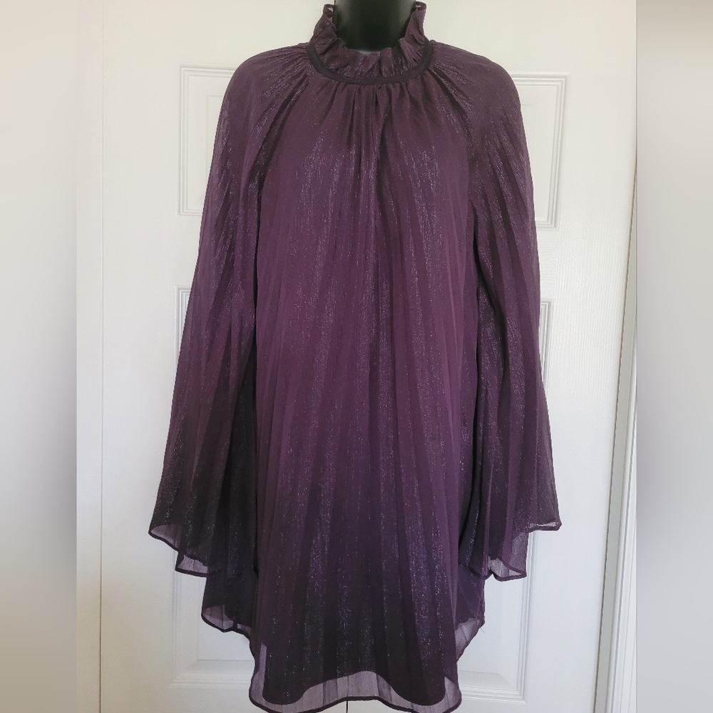 TJD Pleated Swing Dress M